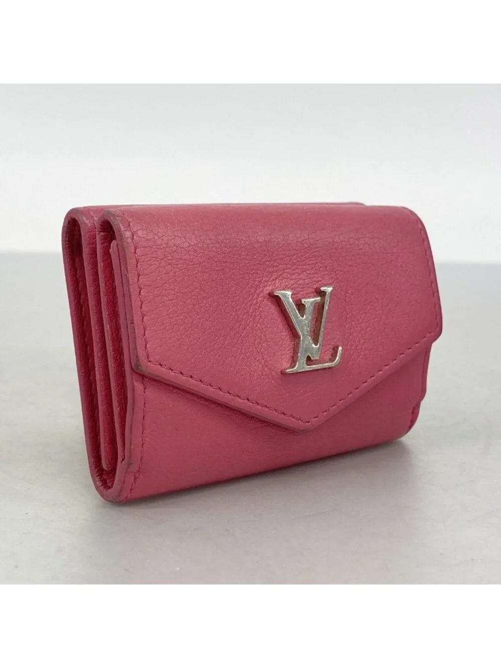 Louis Vuitton Trifold Wallet Portefeuille Lock Mini Pink